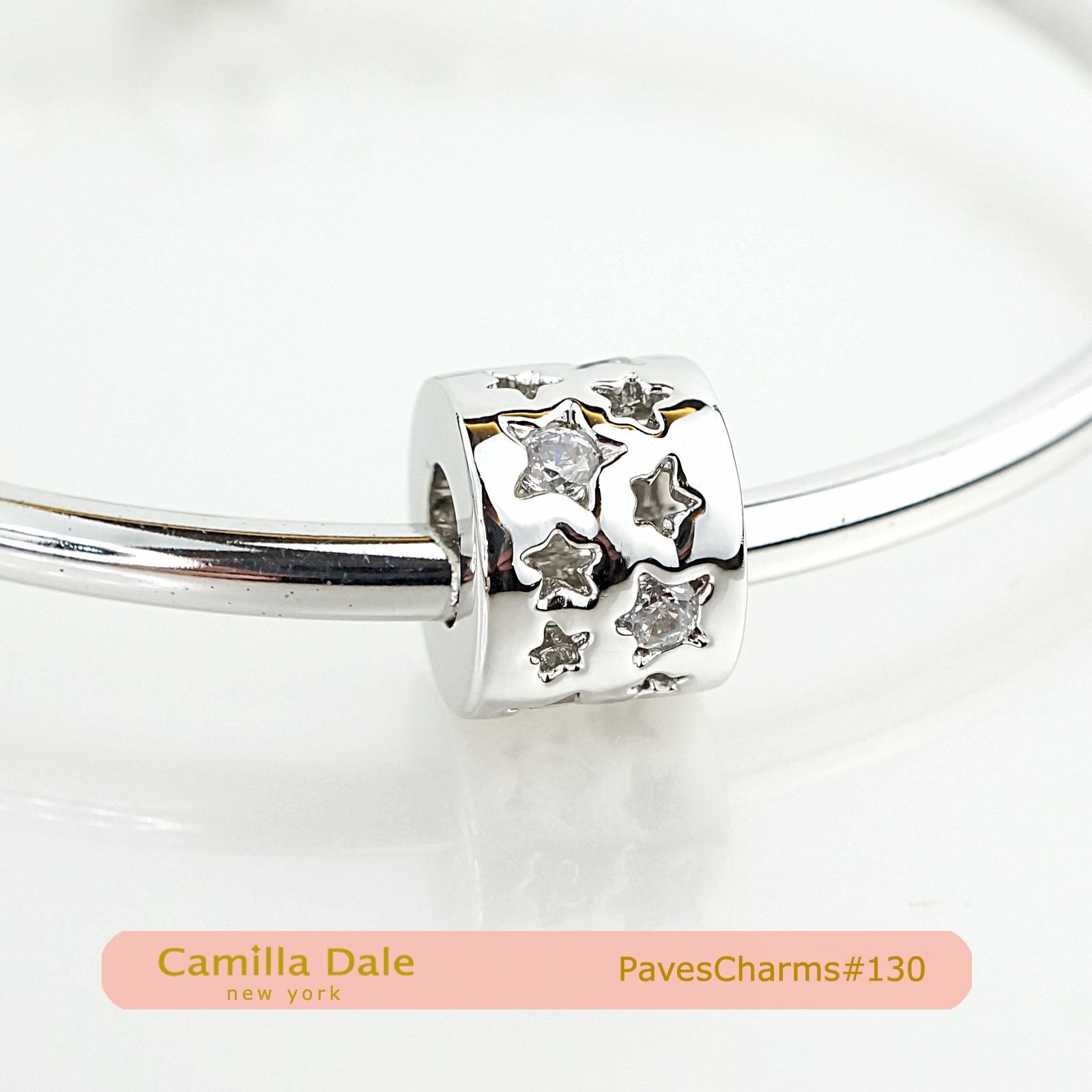 CamillaDale 星空正白K手鍊串飾【130】 適用潘朵拉手鍊手環