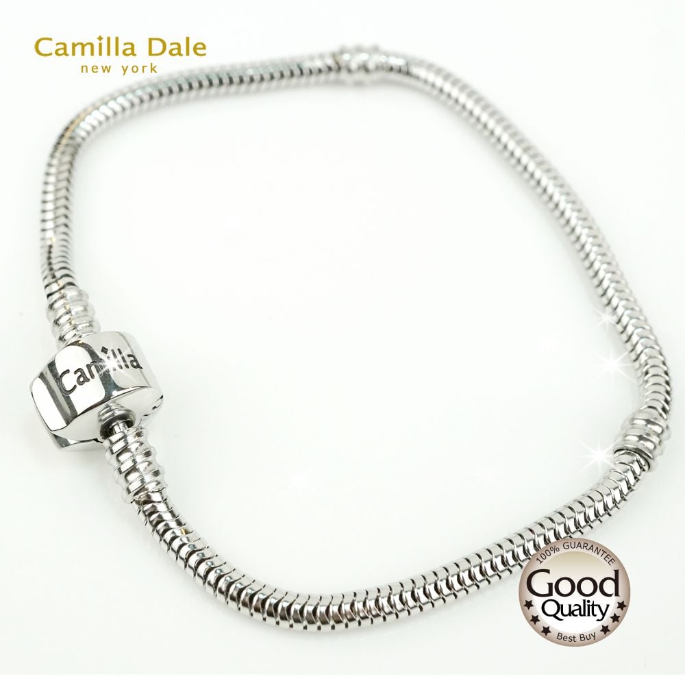 CamillaDale韓製不鏽鋼手鍊 人氣商品 手鍊適用潘朵拉串飾 不鏽鋼原色