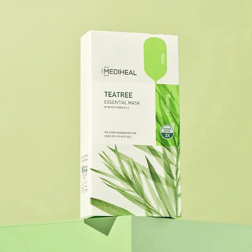 Mediheal 茶樹精華面膜(4片入) 抗痘控油 舒緩鎮定 Olive Young 面膜類銷售冠軍