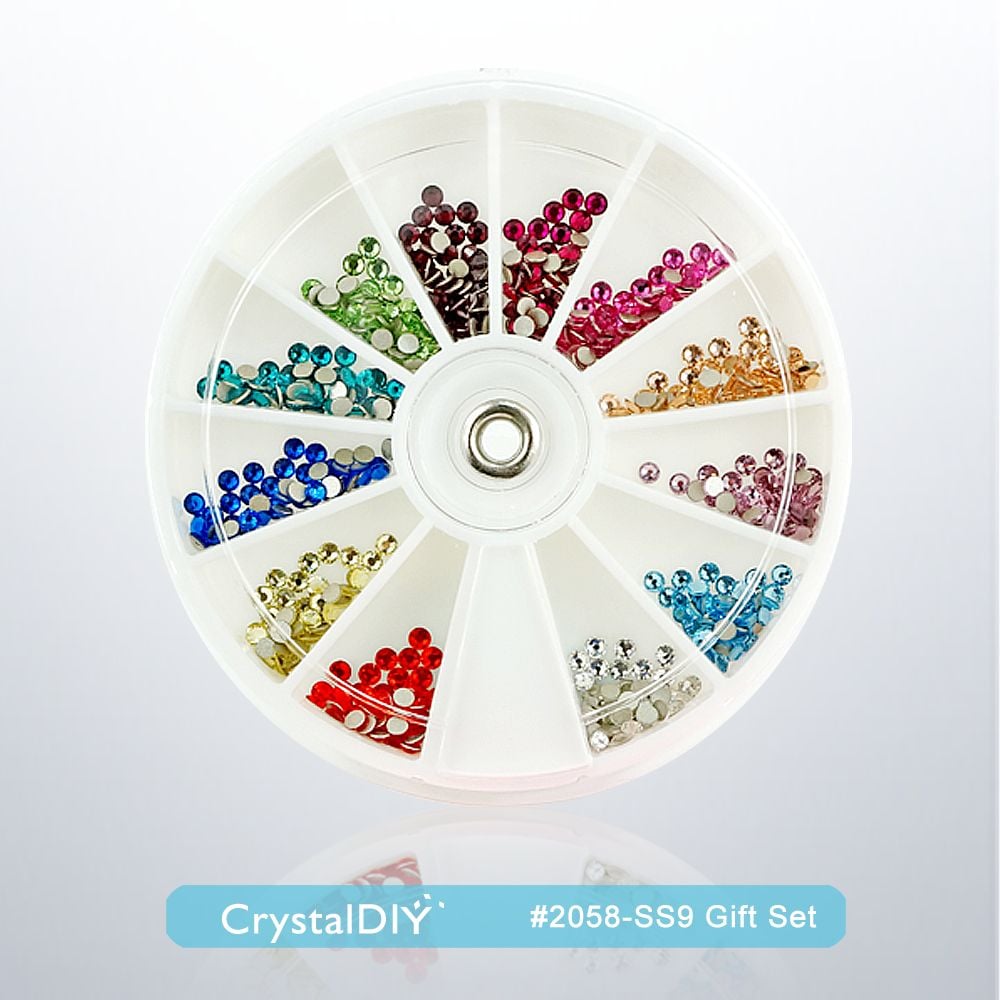 CrystalDIY奧地利SW水晶SS5~SS20超值組(12色)平底石