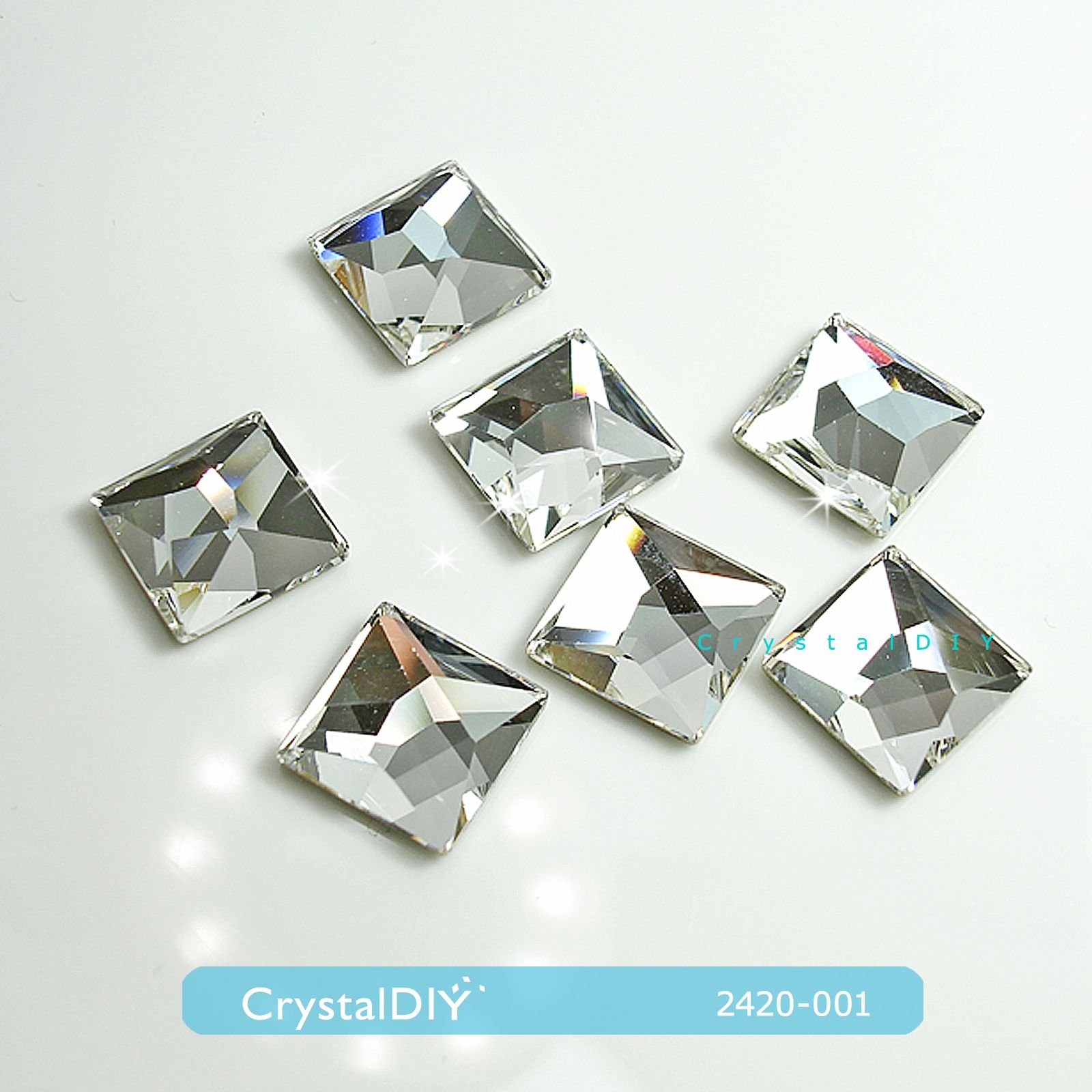 CrystalDIY奧地利水晶SW水晶黏貼鑽#2420 正方形10MM