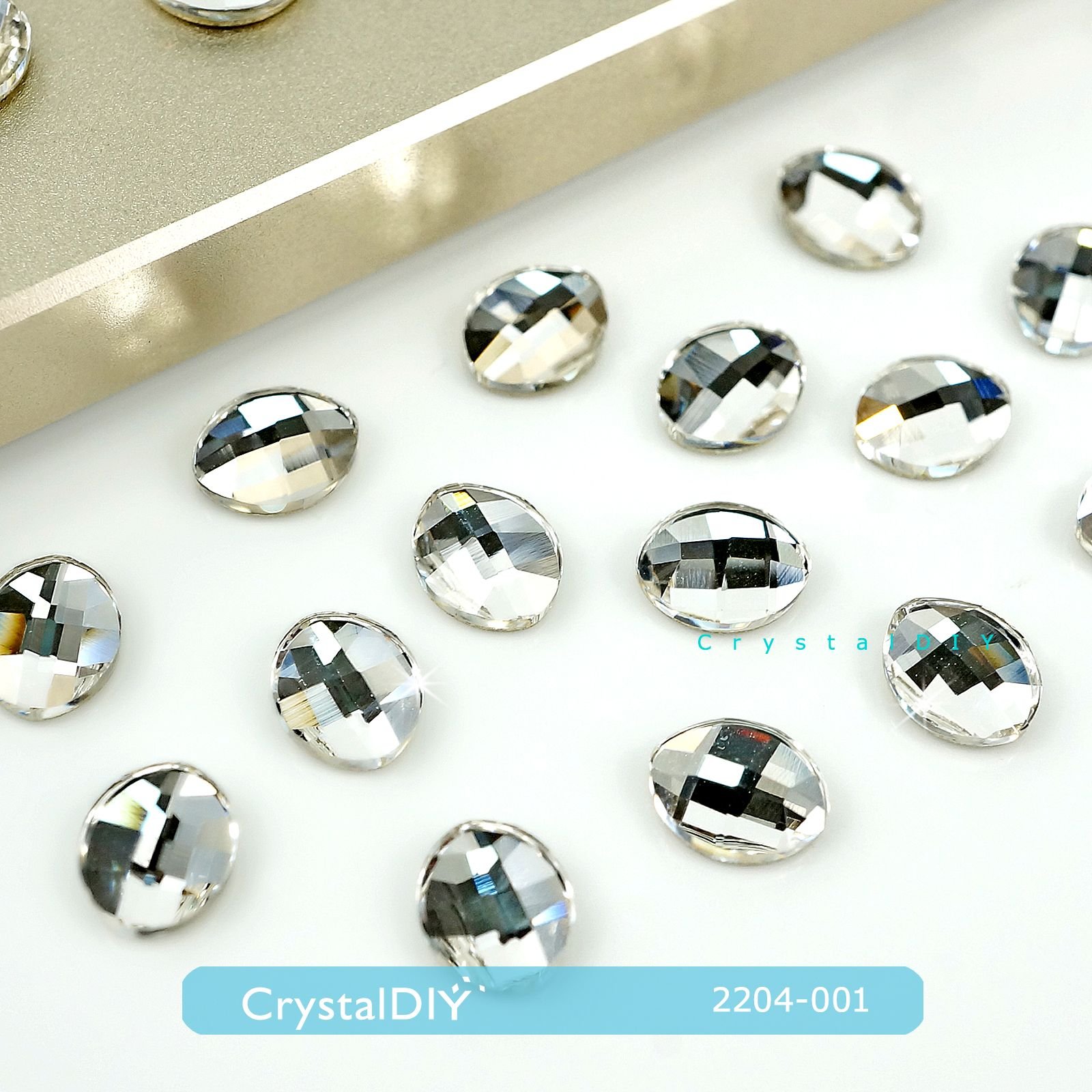 CrystalDIY奧地利SW水晶#2204葉子水晶平底石6x4.8mm