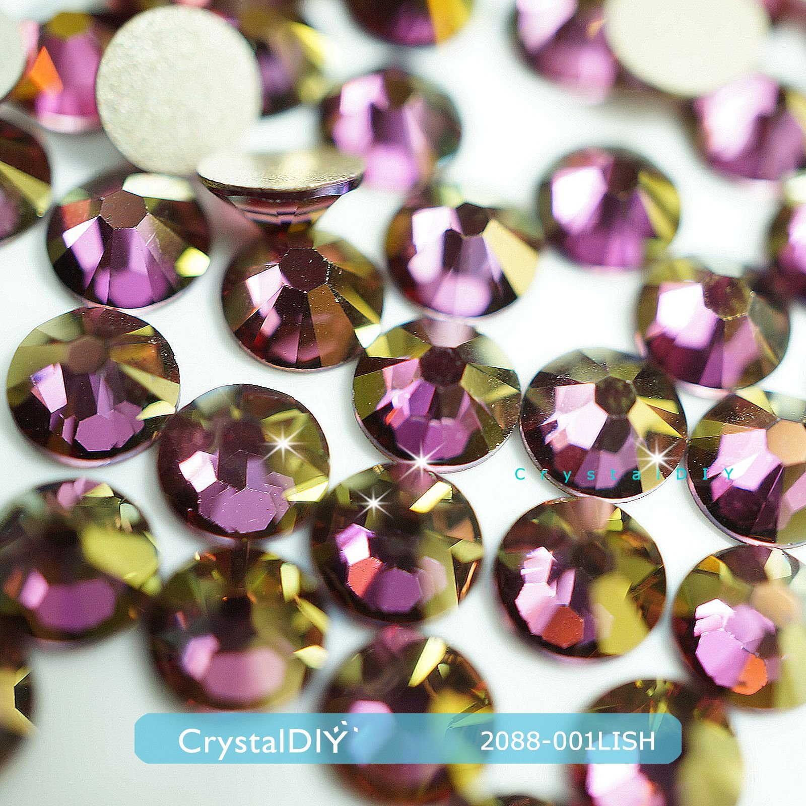 CrystalDIY奧地利SW水晶 2088丁香魅影Lilac Shadow (001LISH)平底石