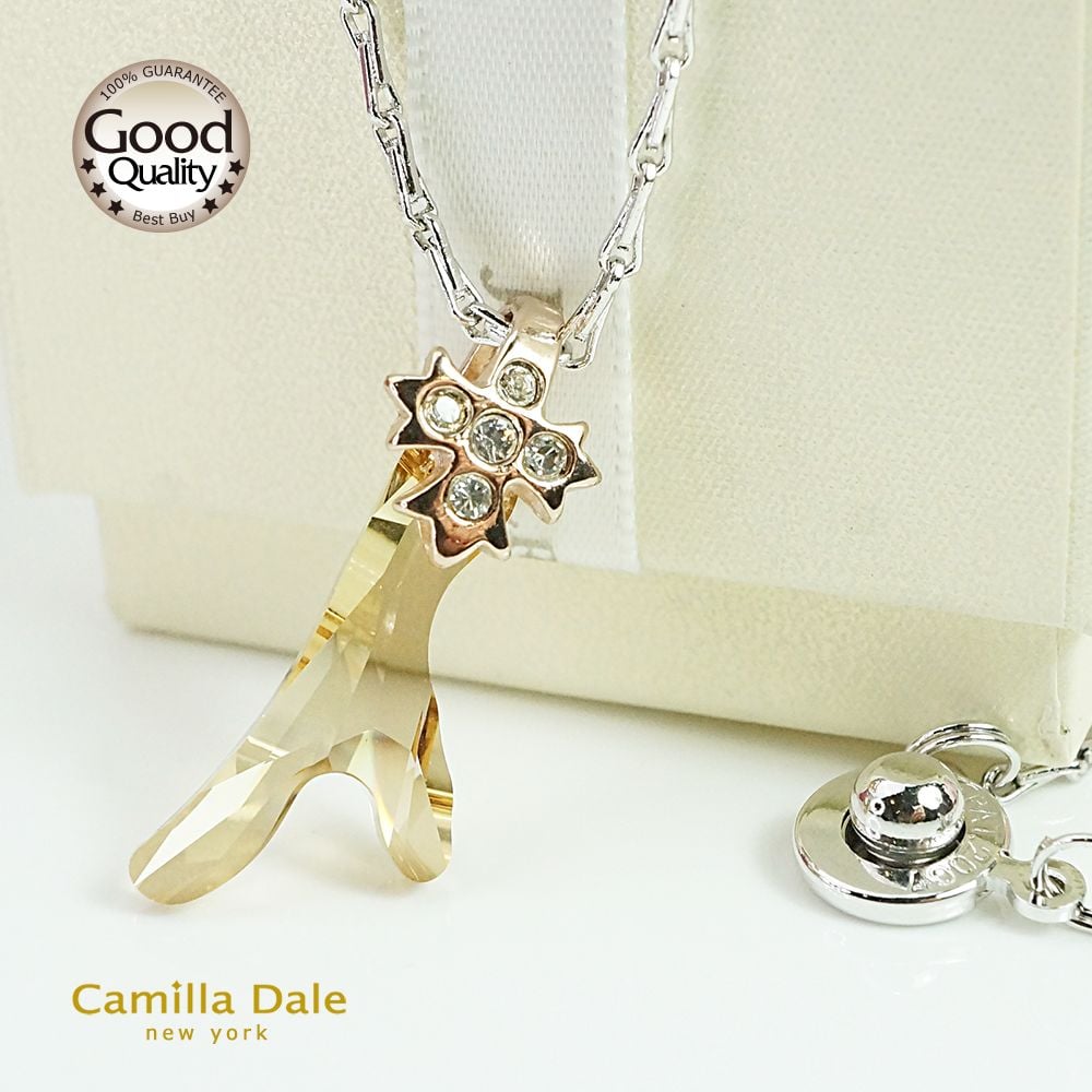 CamillaDale 許願骨水晶項鍊(燦幻金)