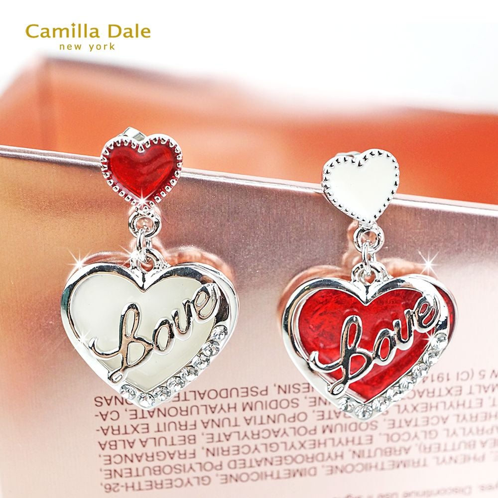 CamillaDale 心心相印耳環 垂吊式耳環