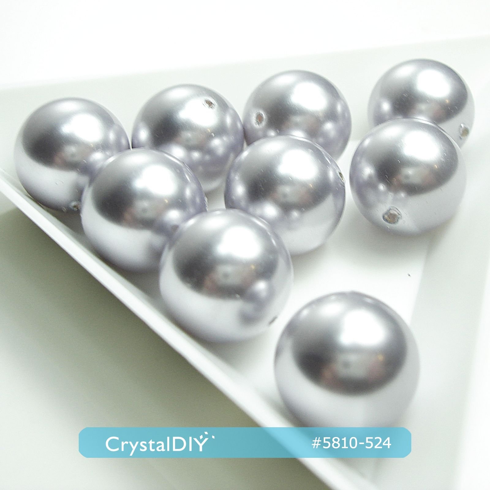 CrystalDIY奧地利水晶SW水晶珍珠#5810薰衣草Lavender Pearl (524) 12mm