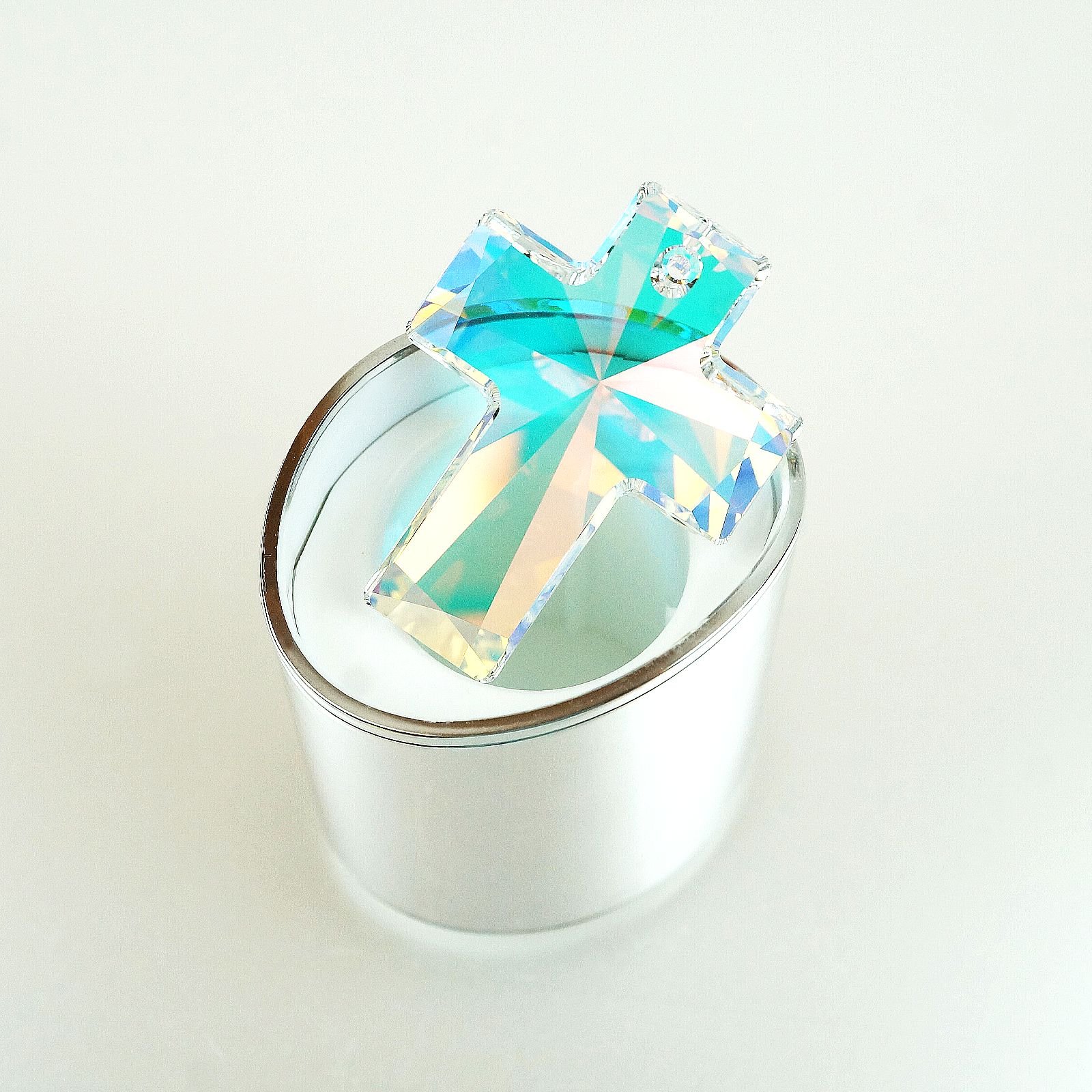 CrystalDIY奧地利SW水晶吊墜#6864大十字吊墜水晶亮彩