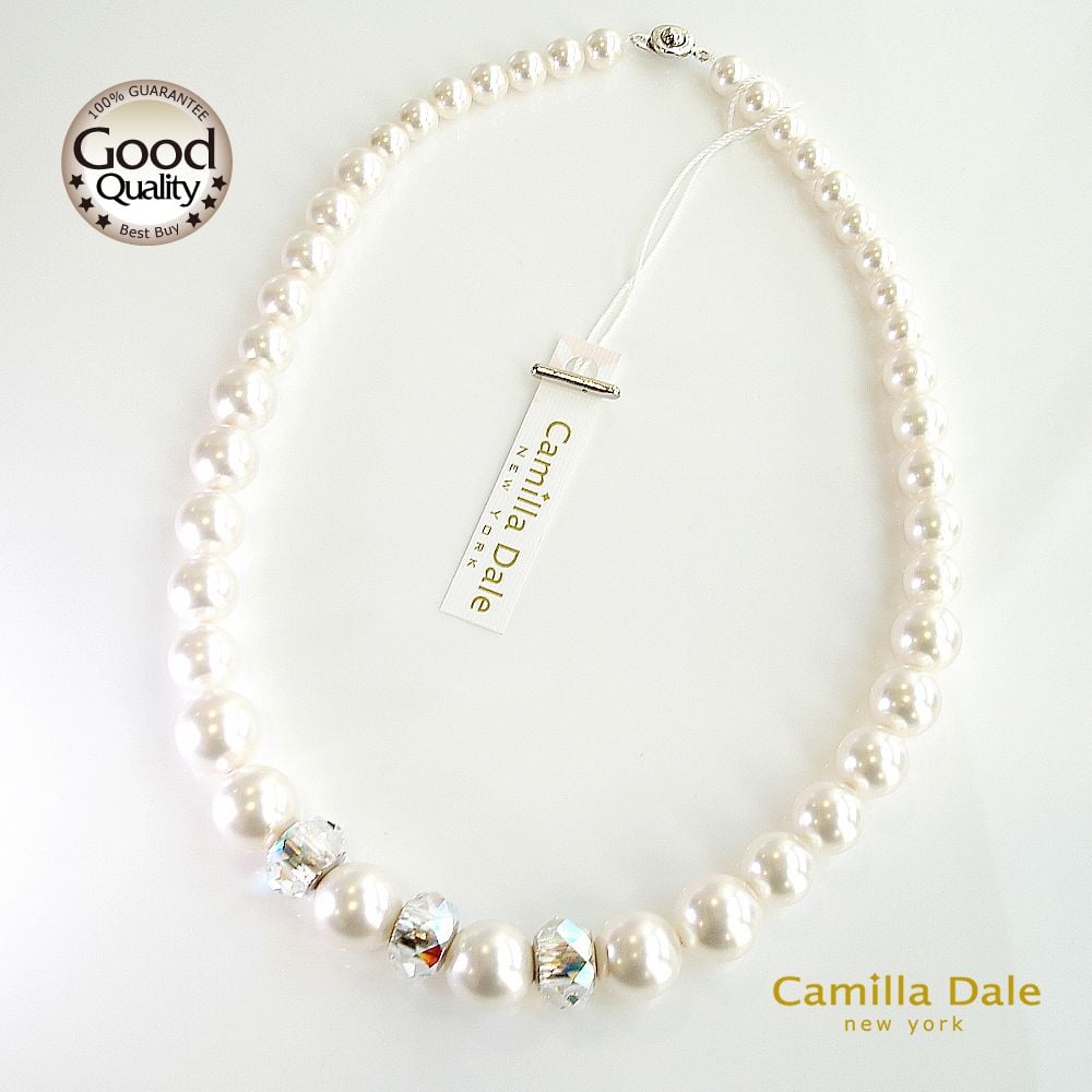 CamillaDale魔力時尚水晶珍珠項鍊