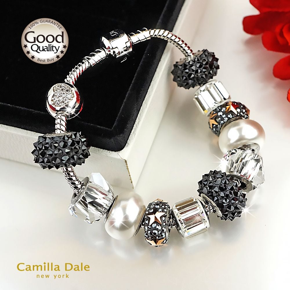 CamillaDale 龐克風潮手鍊 採用日製正白K手鍊