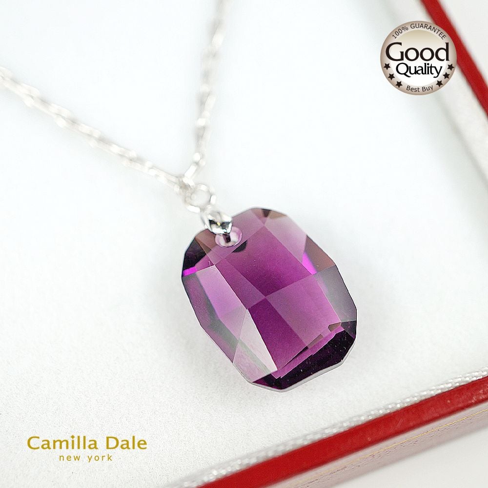 CamillaDale 彩繪紫水晶項鍊