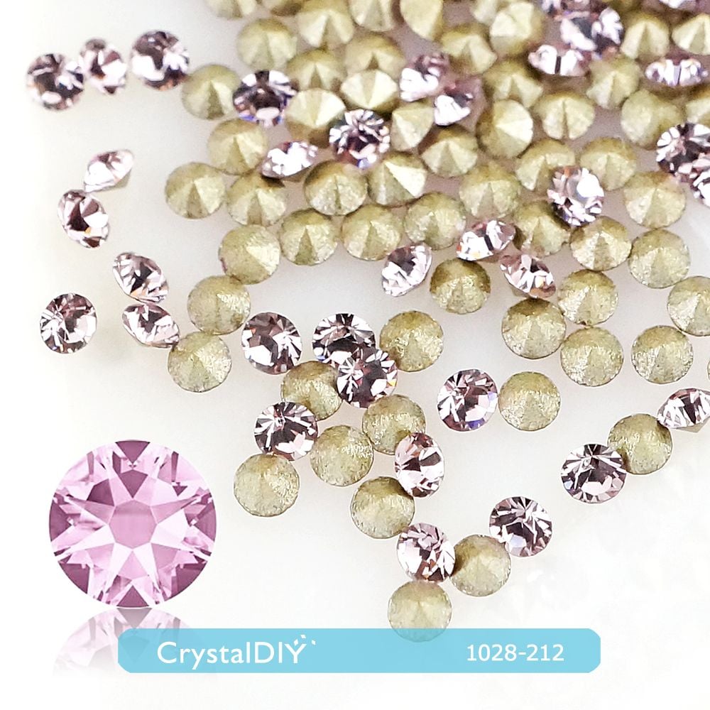 CrystalDIY奧地利水晶SW圓形石 #1028水晶(001) PP8、PP11每包100顆