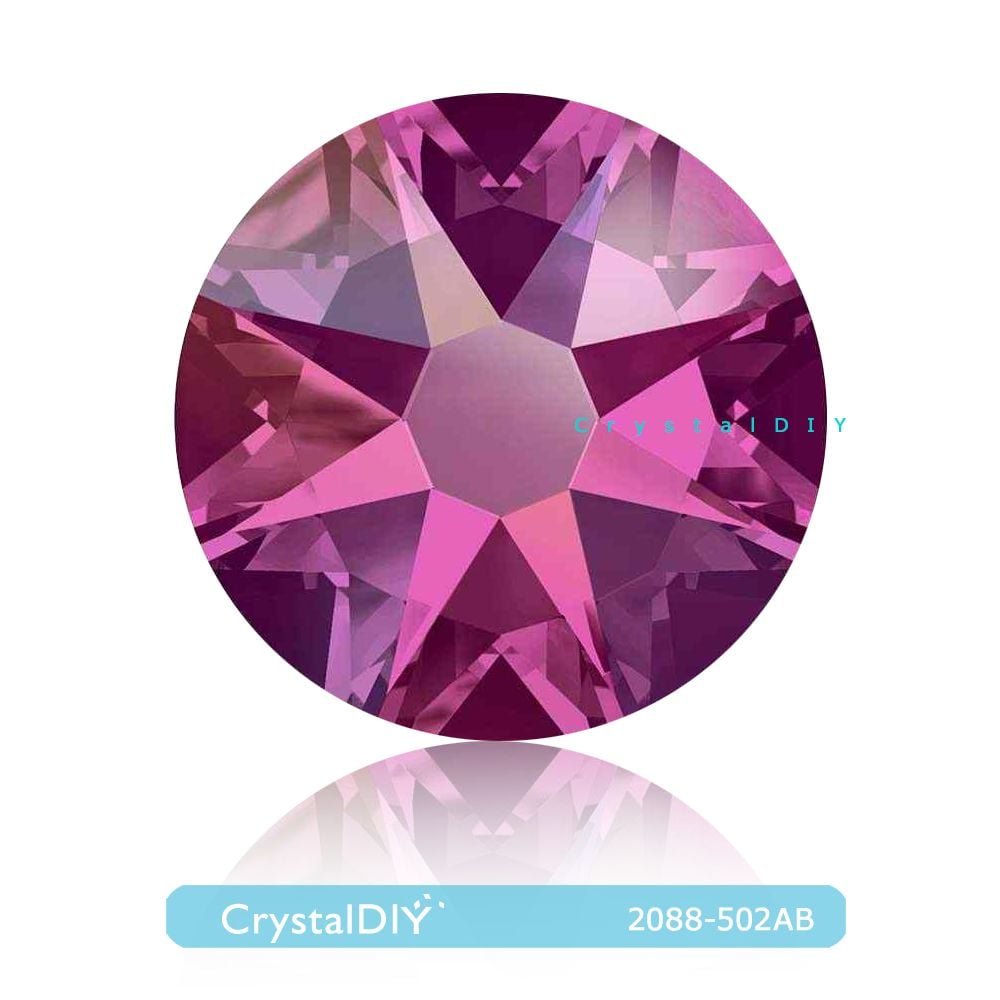 CrystalDIY奧地利SW水晶#2088海棠紅亮彩(502AB)