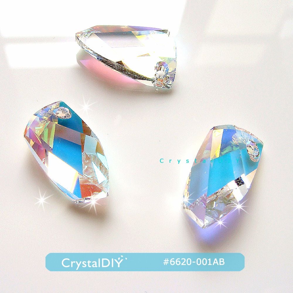 CrystalDIY奧地利水晶SW水晶吊墜#6620天使之翅膀吊墜兩色可選