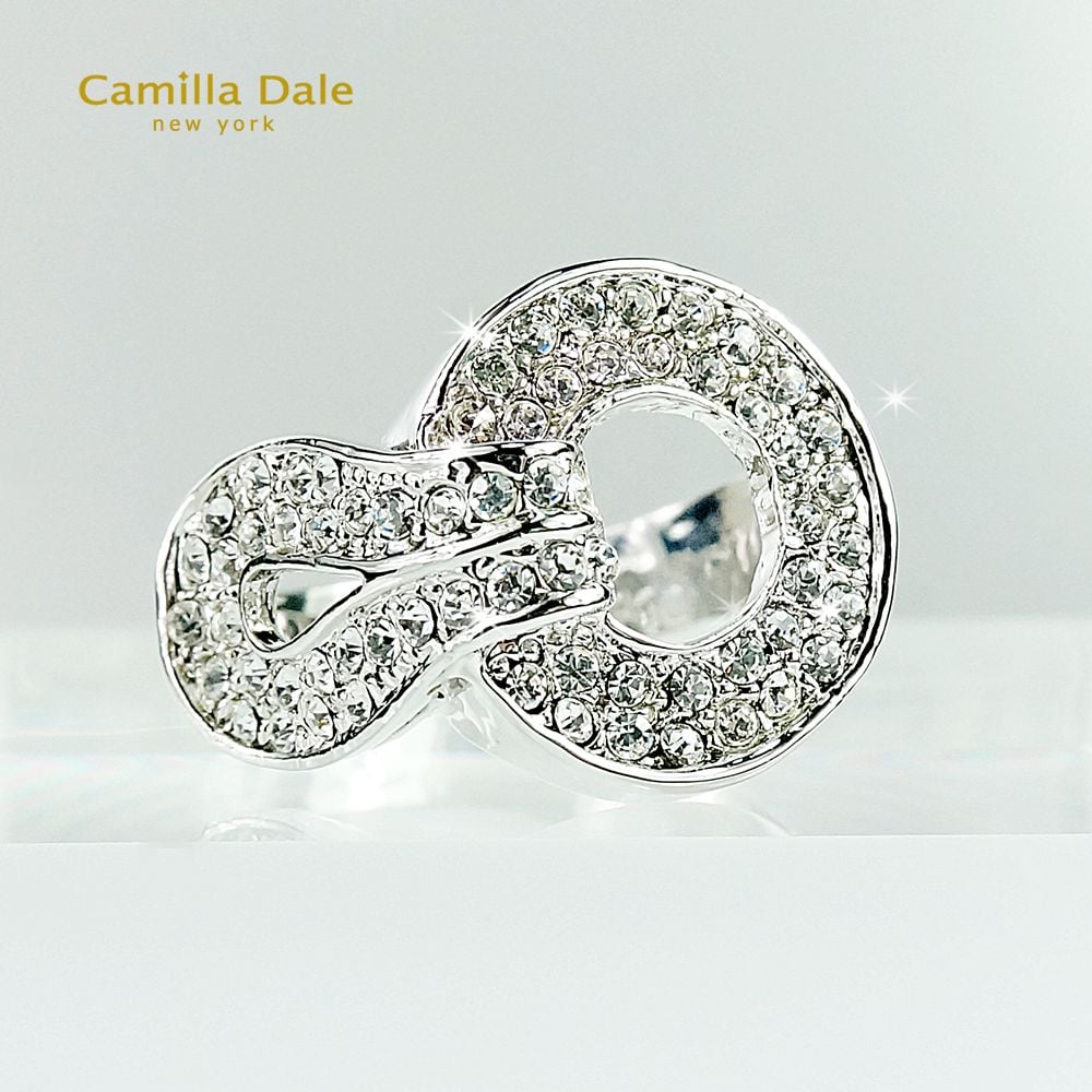 Camilla Dale韓製晶鑽水晶扣戒指
