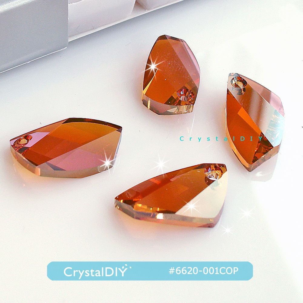 CrystalDIY奧地利水晶SW水晶吊墜#6620天使之翅膀吊墜兩色可選