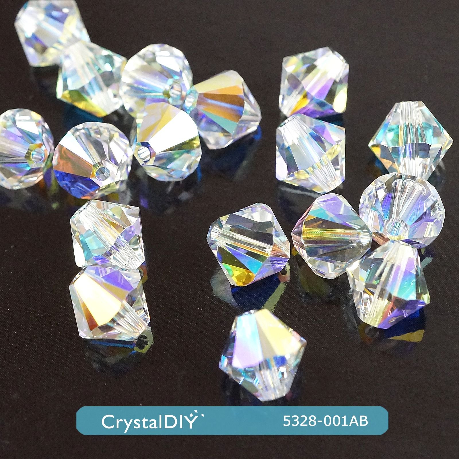 CrystalDIY奧地利水晶SW #5328水晶串珠水晶亮彩(001AB)