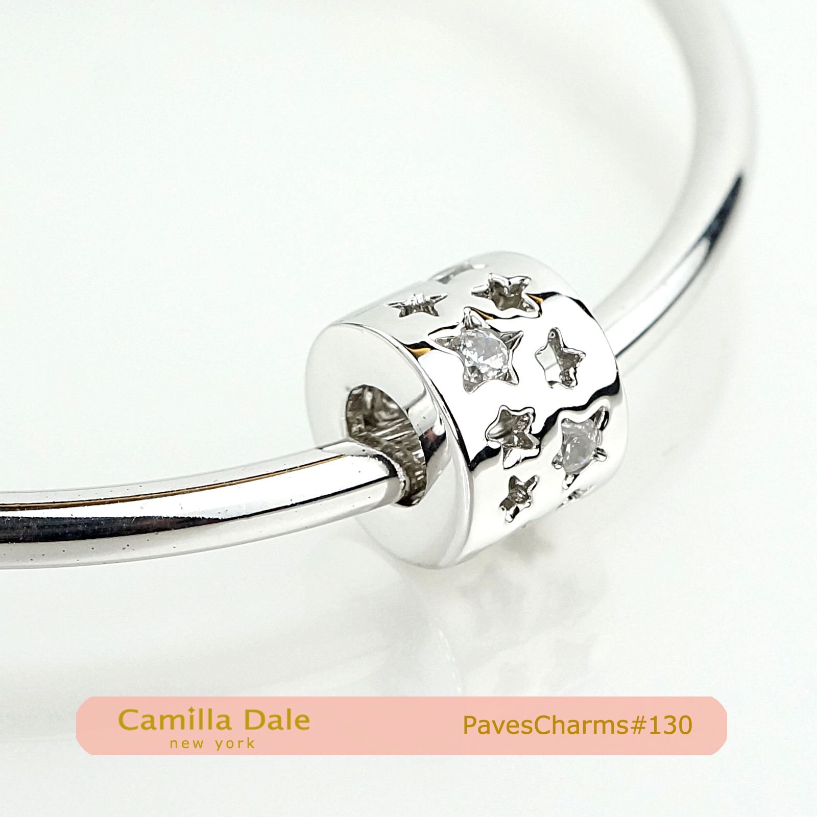 CamillaDale 星空正白K手鍊串飾【130】 適用潘朵拉手鍊手環