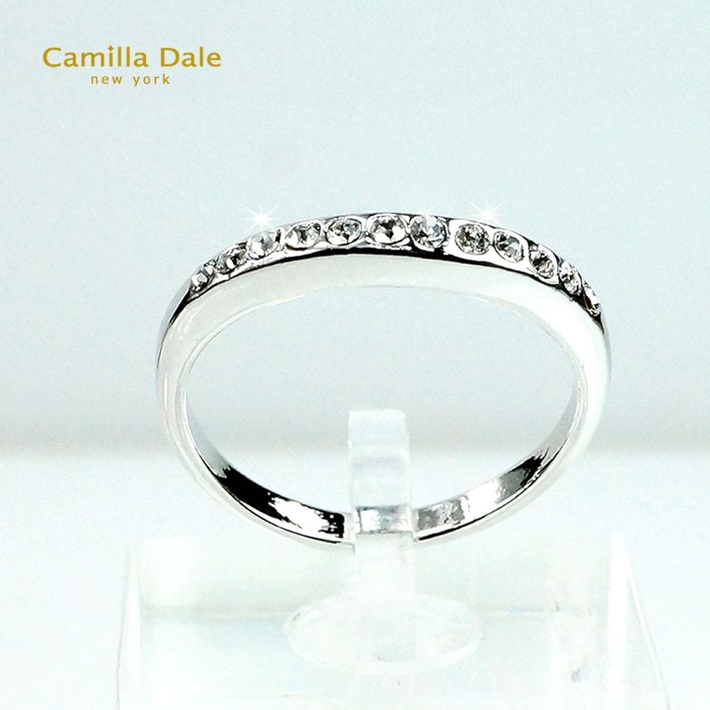 CamillaDale Dale 水飄曲線晶鑽戒指 韓製