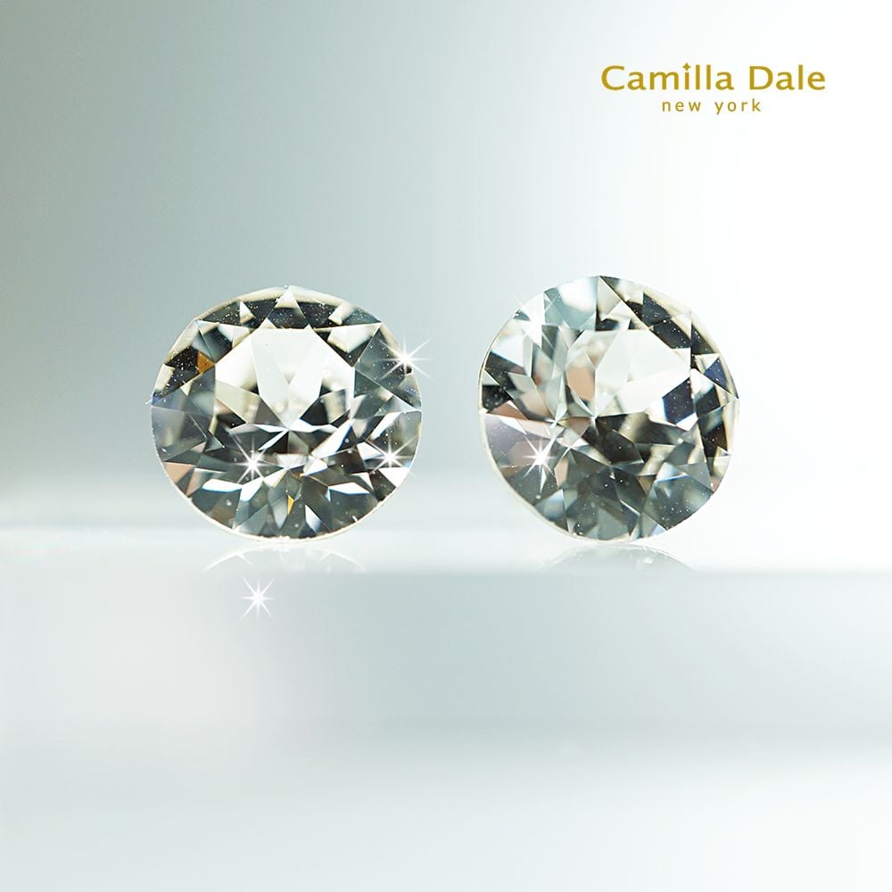 CamillaDale星悅美鑽耳環 採用奧地利SW水晶圓形石
