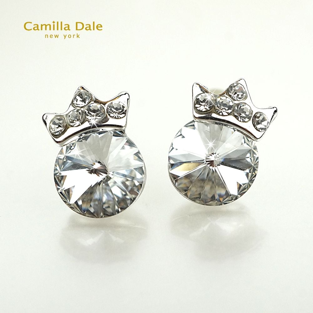 CamillaDale 皇冠水鑽耳環
