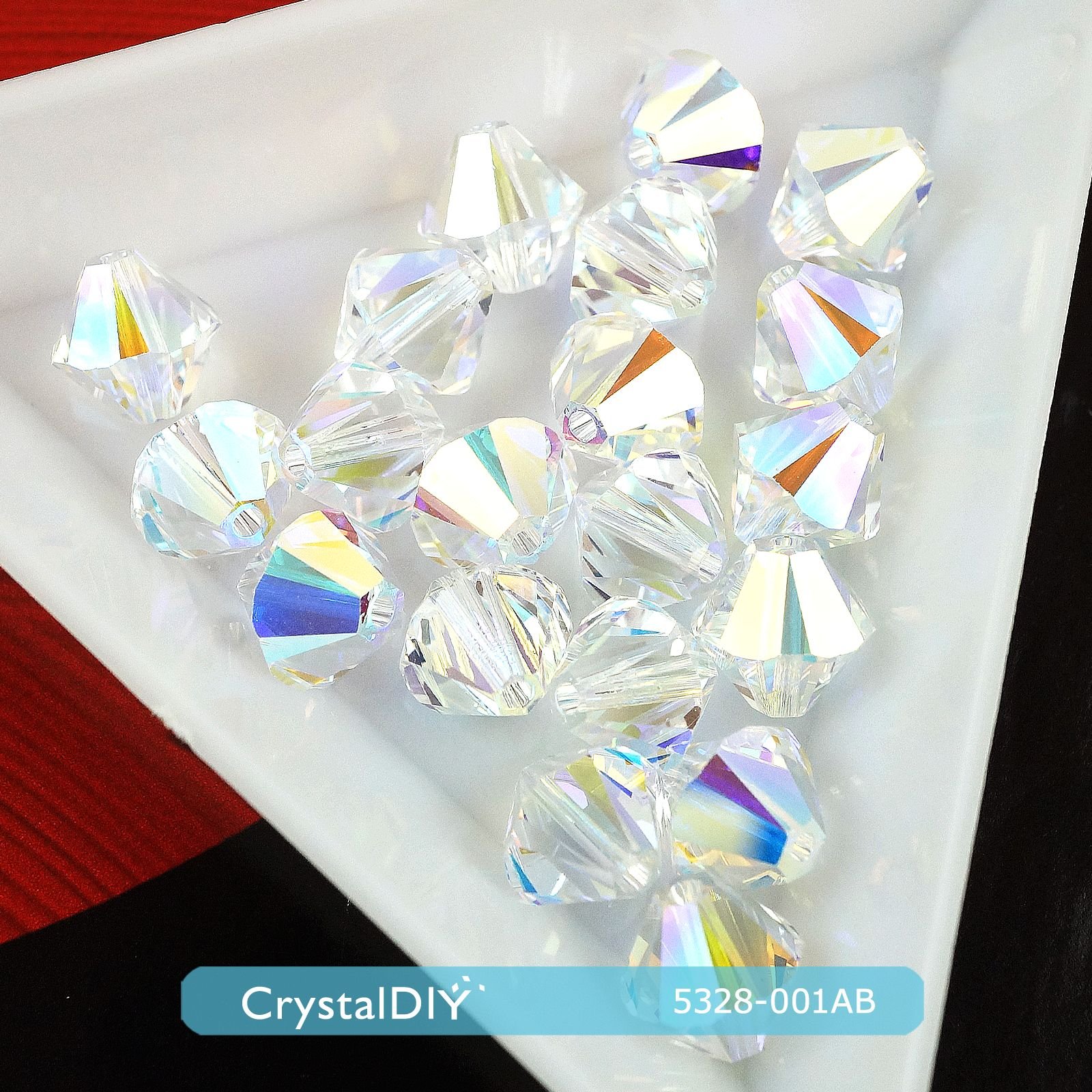 CrystalDIY奧地利水晶SW #5328水晶串珠水晶亮彩(001AB)