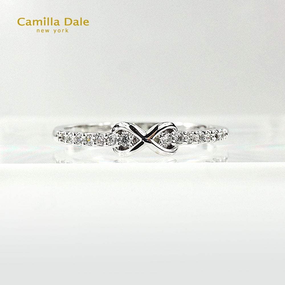 Camilla Dale 蝴蝶結水晶戒指 韓製