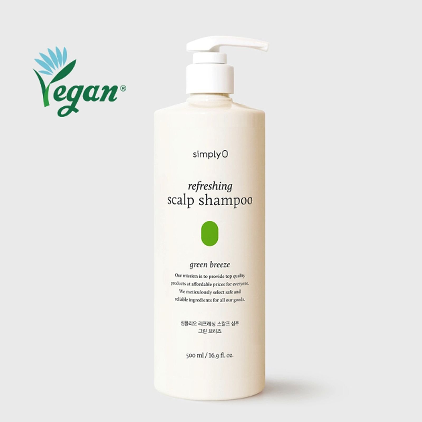 SimplyO綠茶清爽頭皮洗髮露500ml