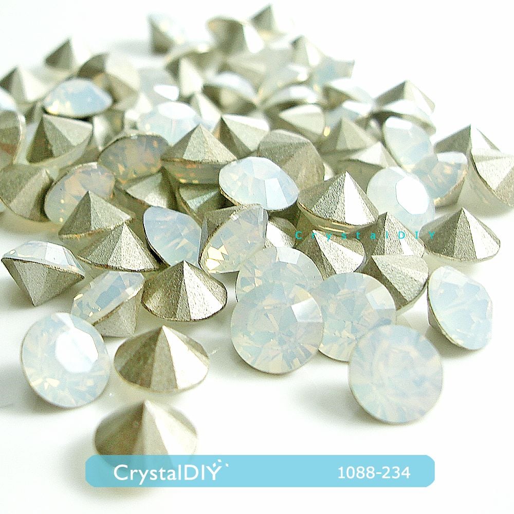 CrystalDIY奧地利水晶SW圓形石#1028 白蛋石SS28(5.96~6.14mm)