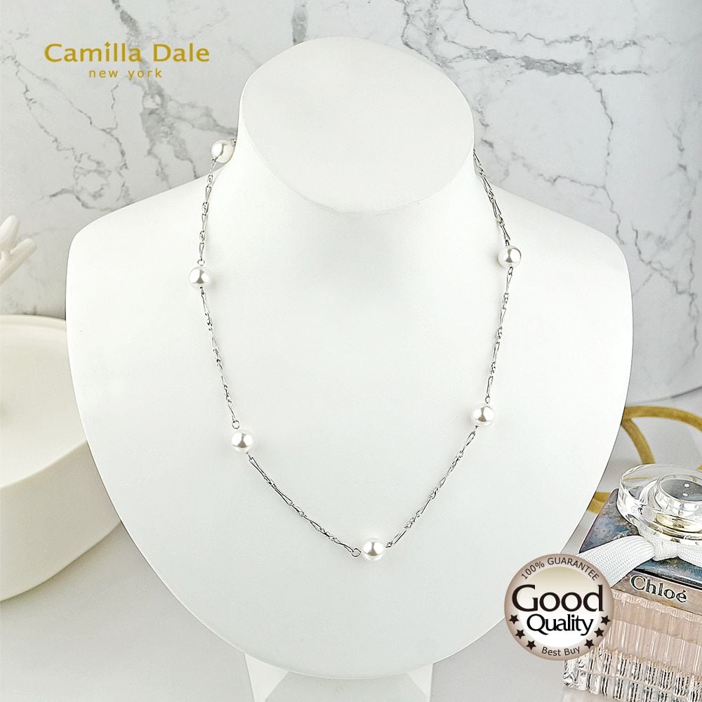 CamillaDale 冰雪點點珍珠項鍊