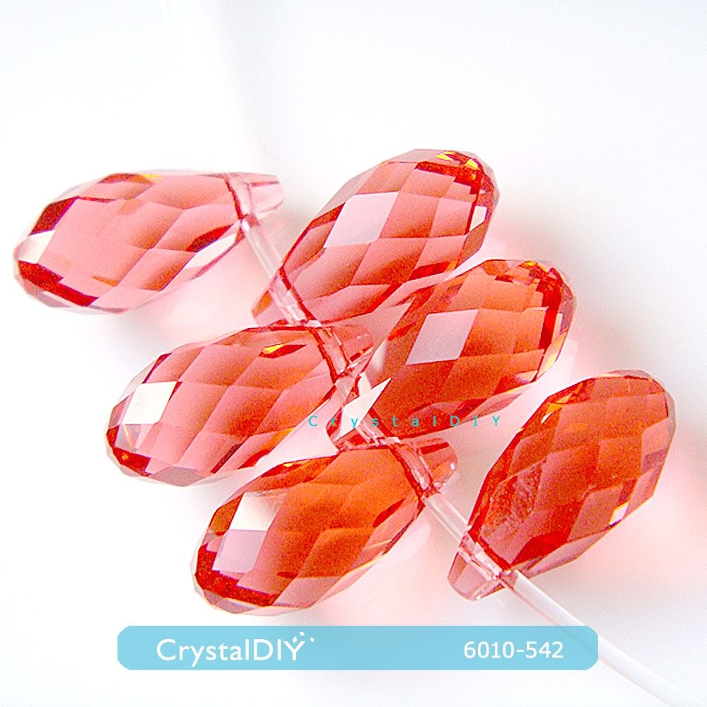 CrystalDIY奧地利水晶SW #6010長圓水滴吊墜13*6.5mm 兩色可選