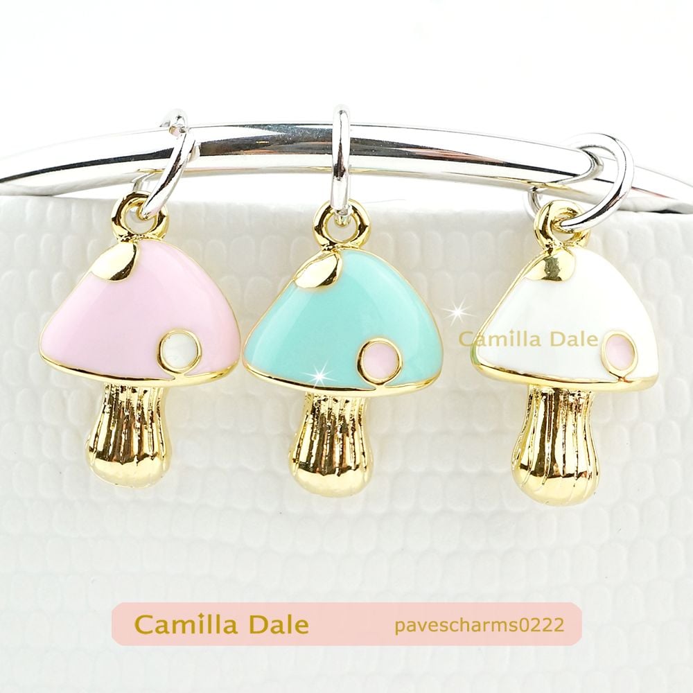 CamillaDale韓國彩繪大師 魔菇吊飾手鍊串飾【222】大孔徑