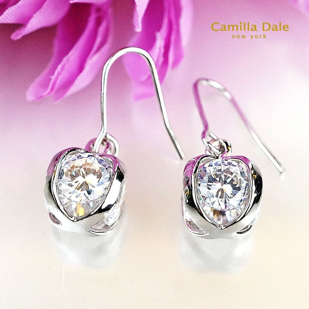 CamillaDale 方型禮物水晶耳環