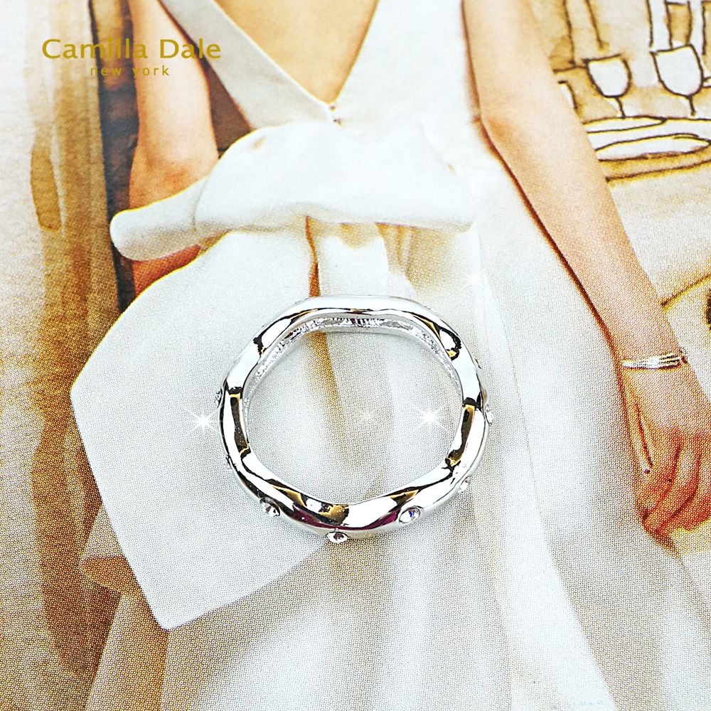 Camilladale 雲朵曲線晶鑽戒指 韓製