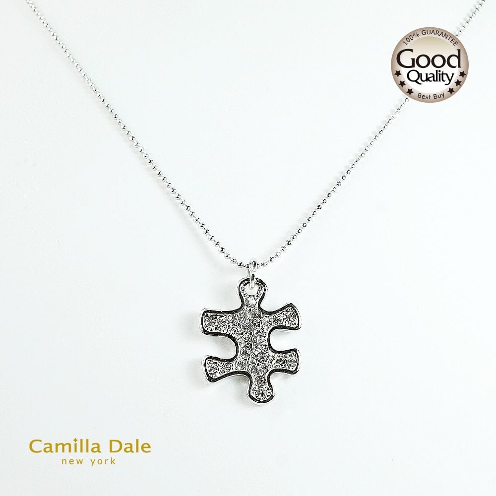 CamillaDale 拼圖水晶項鍊(韓製)