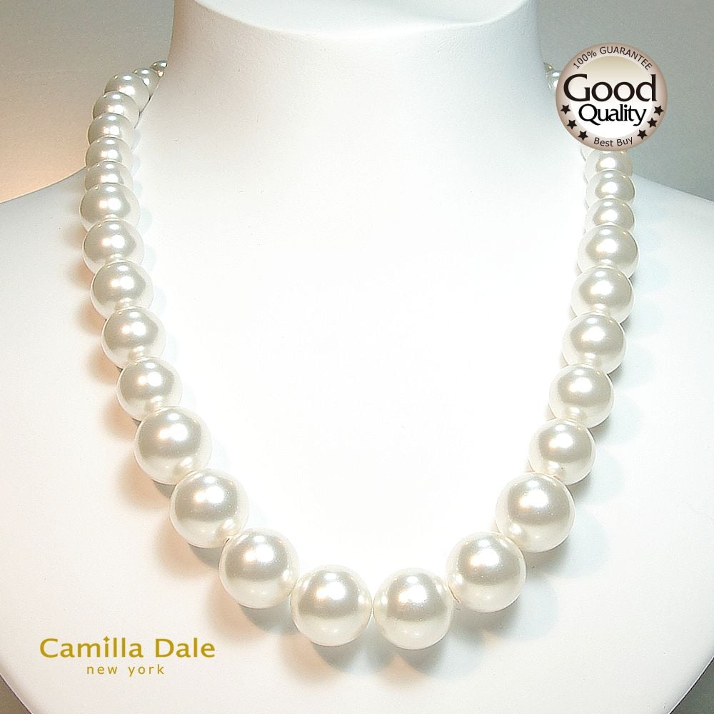 CamillaDale 摩登水晶珍珠項鍊