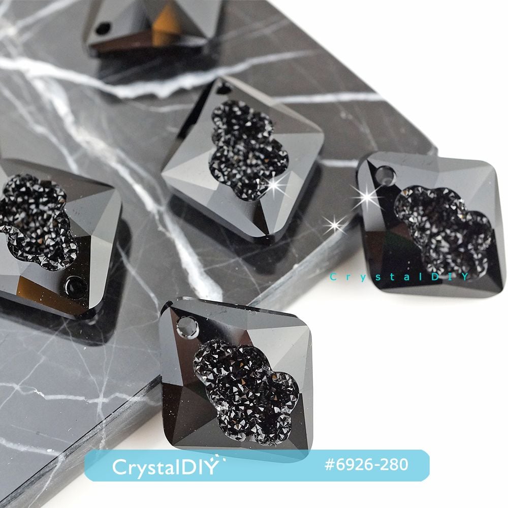 CrystalDIY奧地利水晶SW水晶繁衍吊墜#6926 黑寶石