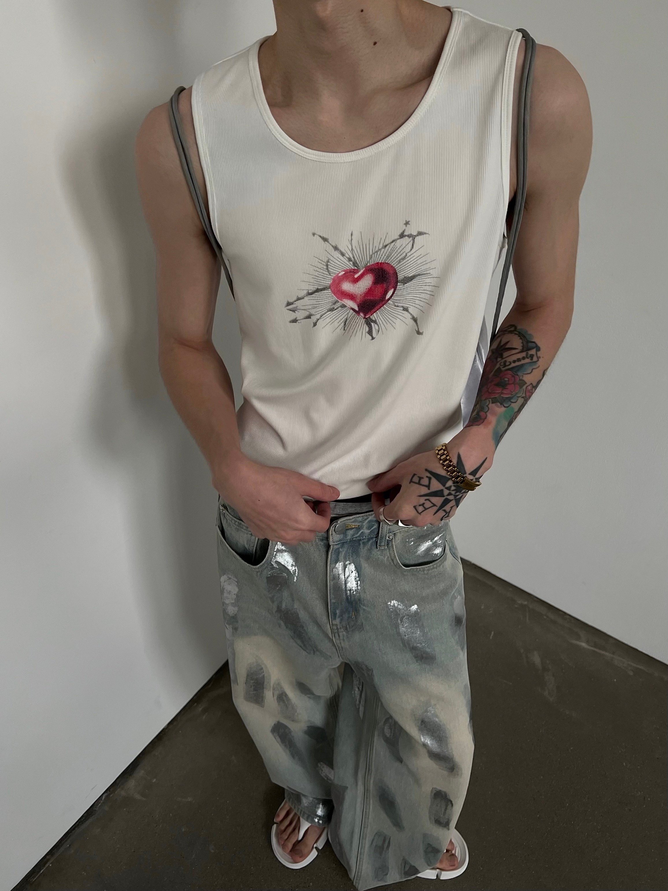 ♡韓國愛心原創設計感背心♡