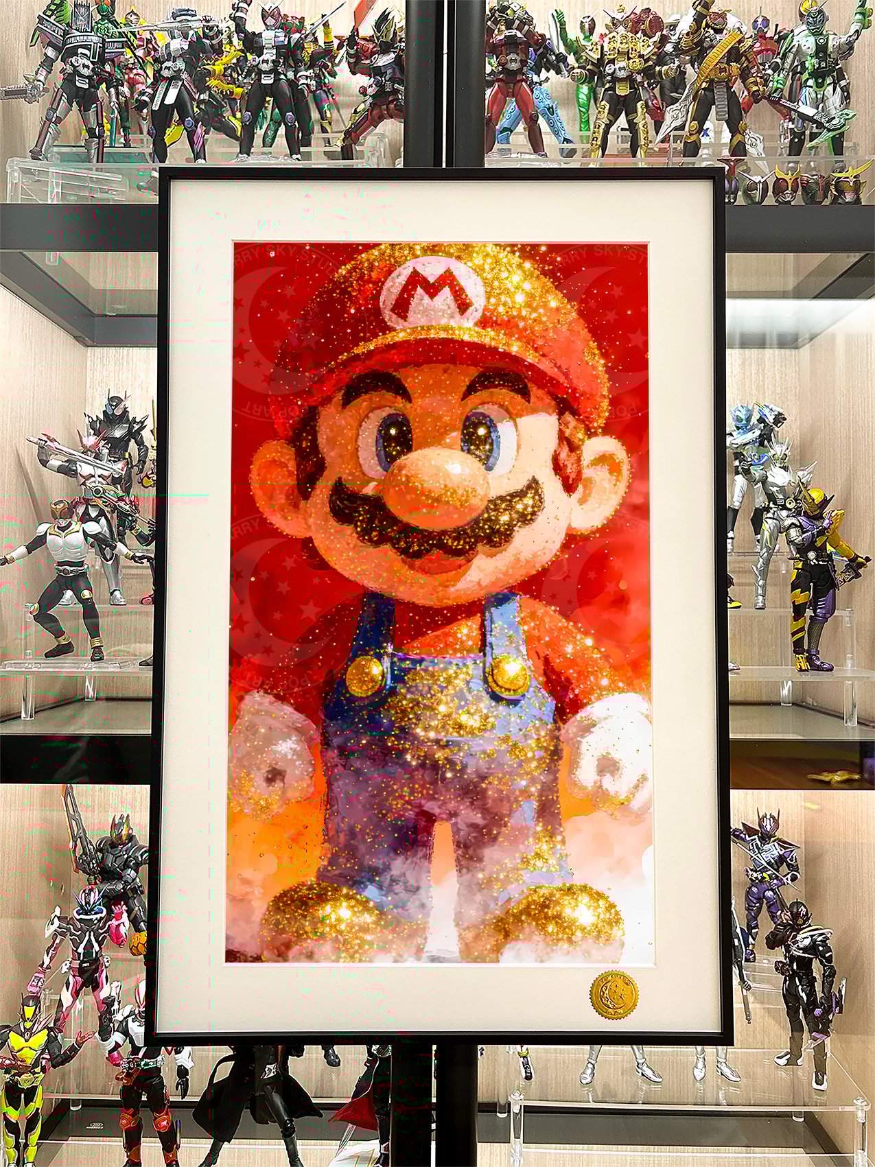 【週邊】星空工作室－金色馬里奧A/B版 裝飾畫