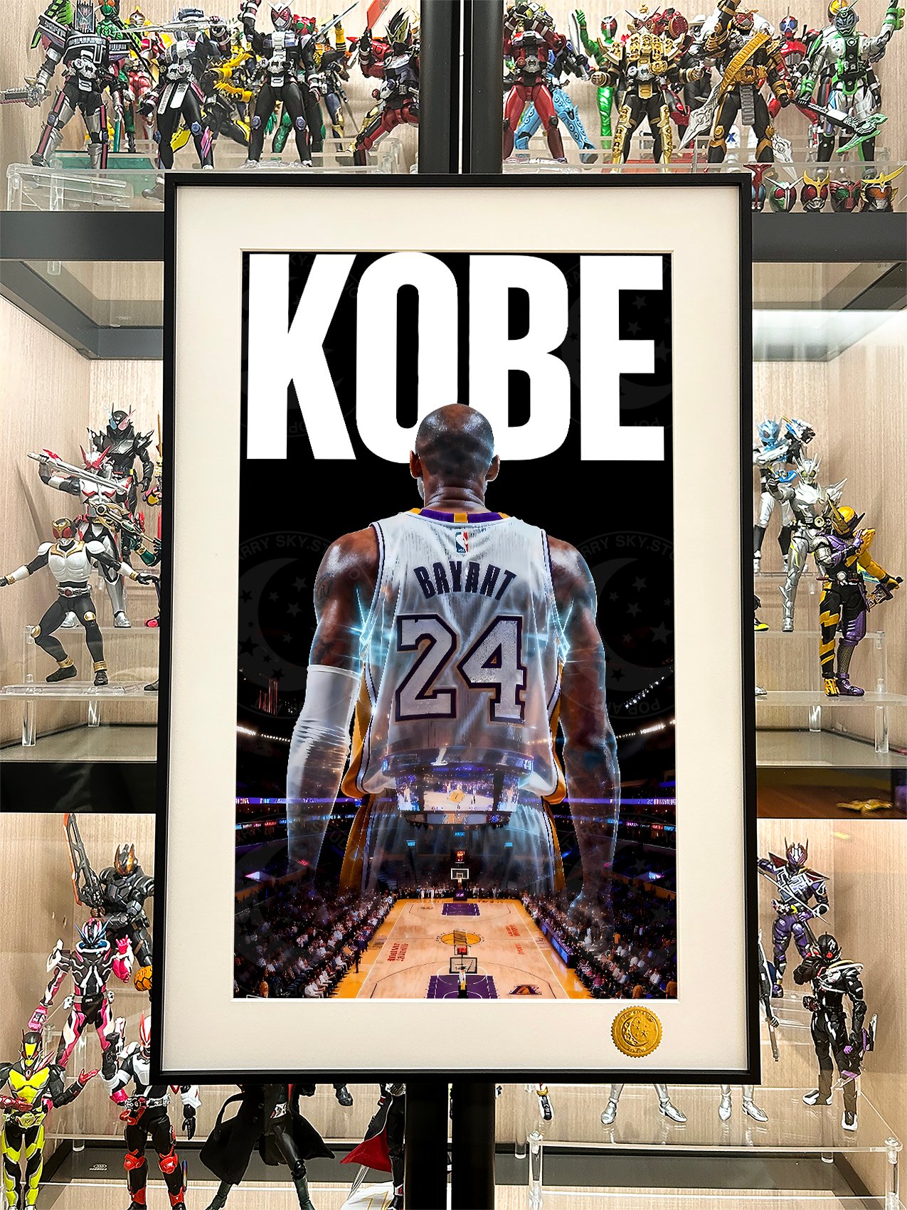 【週邊】星空工作室－NBA 白金科比背影