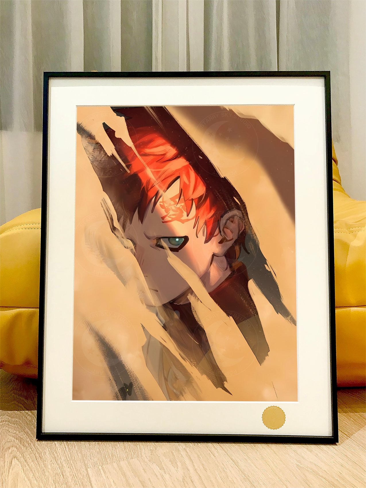 【週邊】星空工作室－火影忍者 我愛羅 裝飾畫