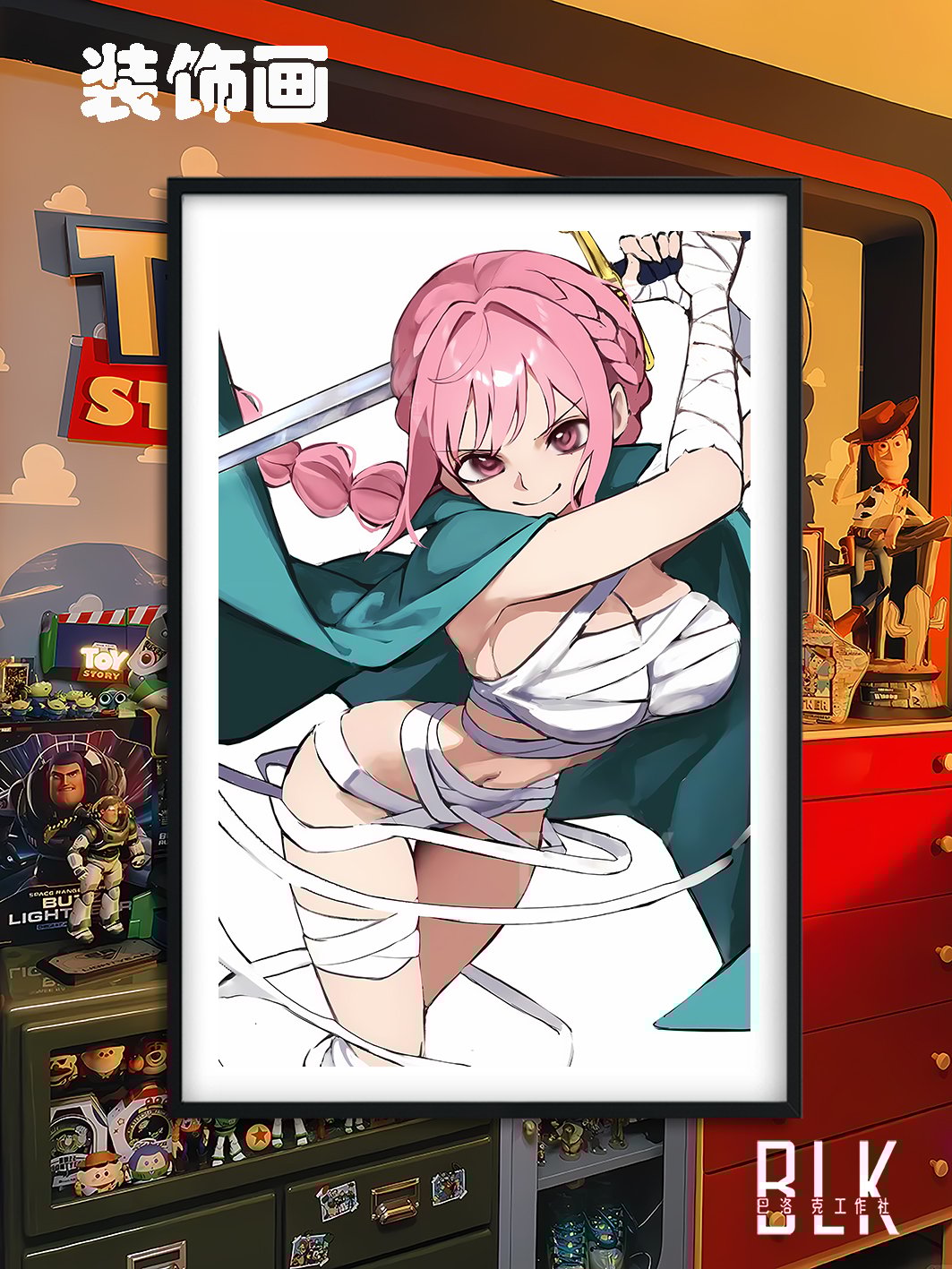 【週邊】巴洛克－海賊王 蕾貝卡 裝飾畫&冰箱貼