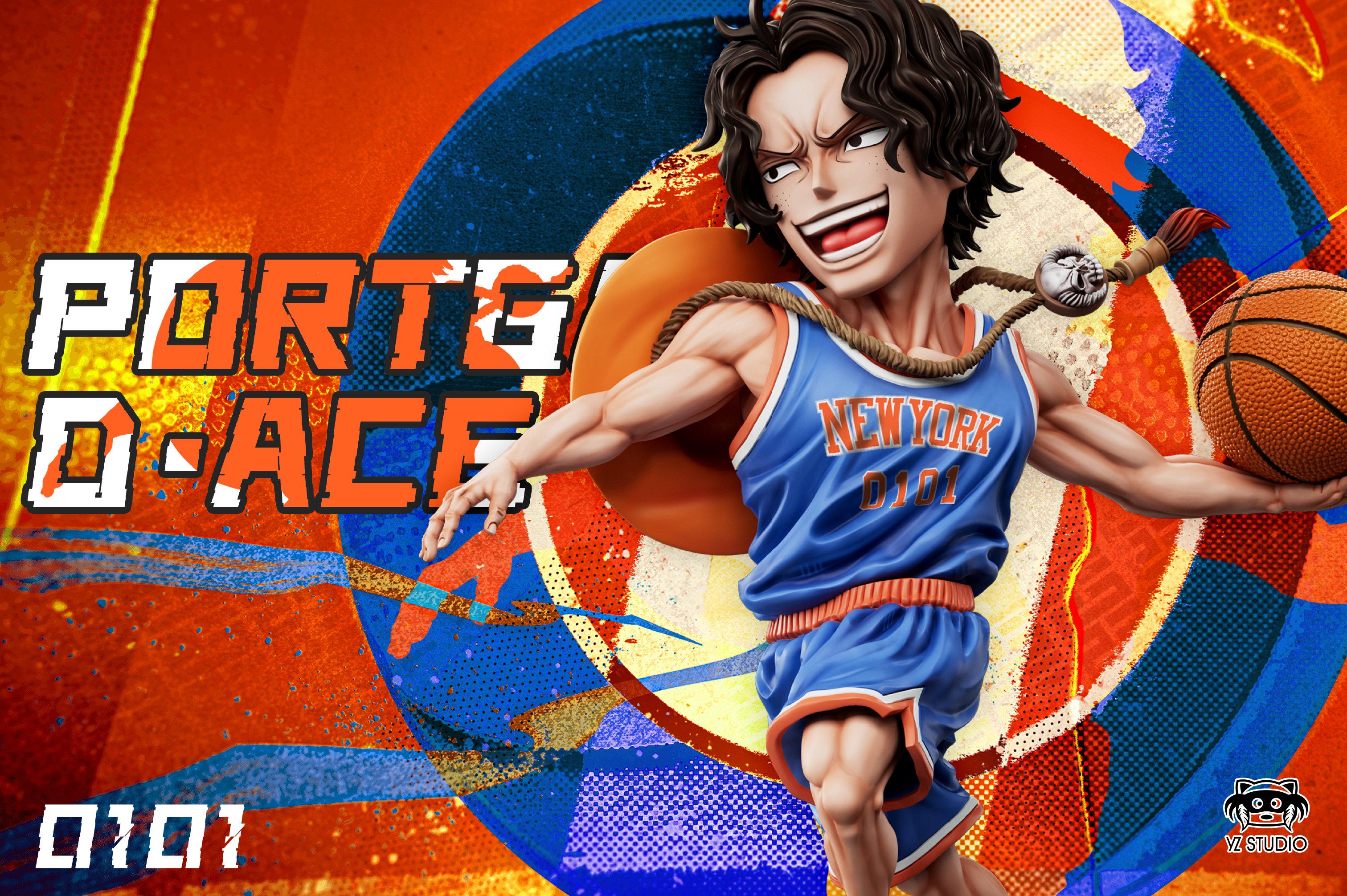 【海賊王】YZ工作室－夢之隊 第四彈 尼克斯隊 火拳·艾斯