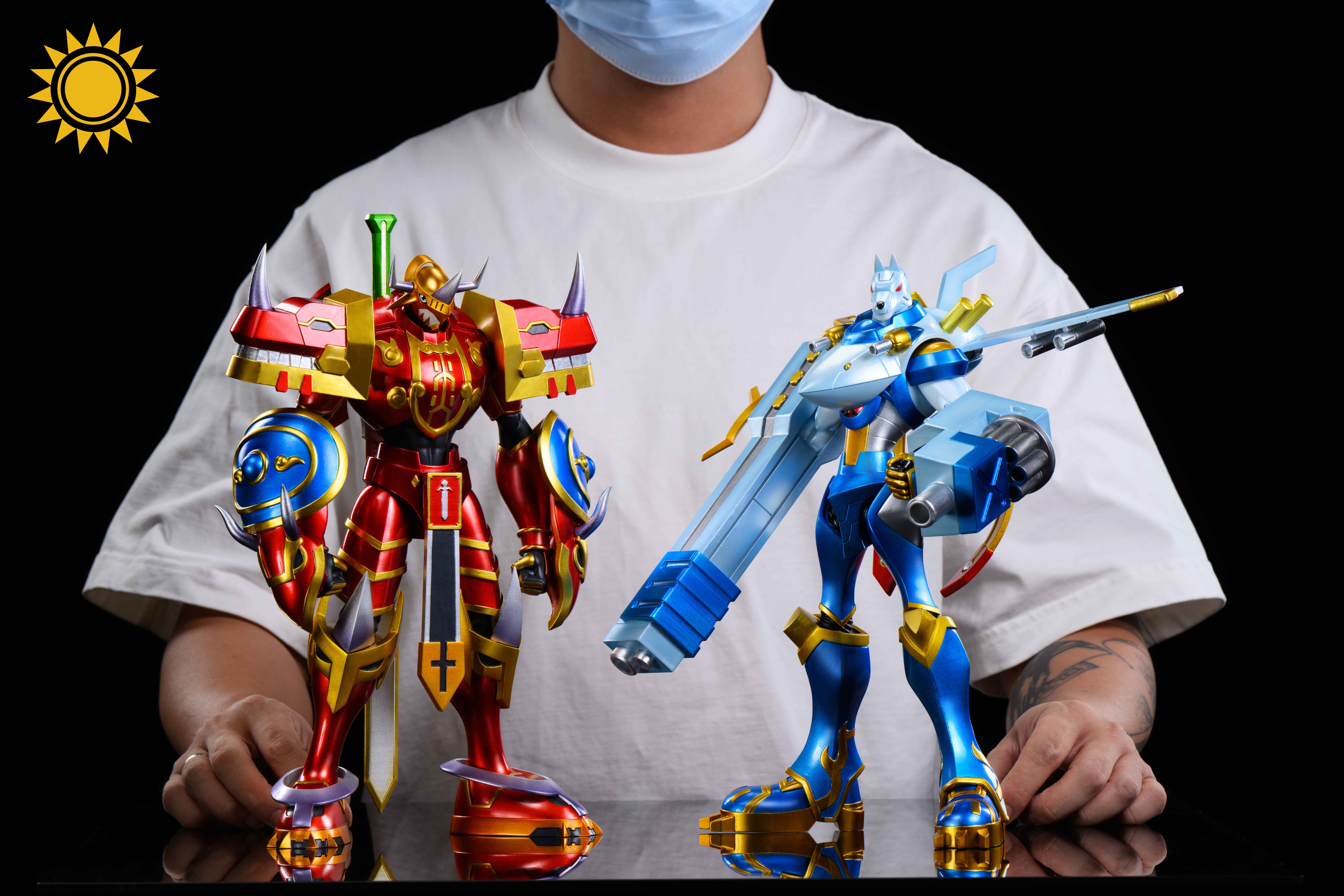 【數碼寶貝】太陽模玩-凱撒暴龍獸 鎧甲加魯魯