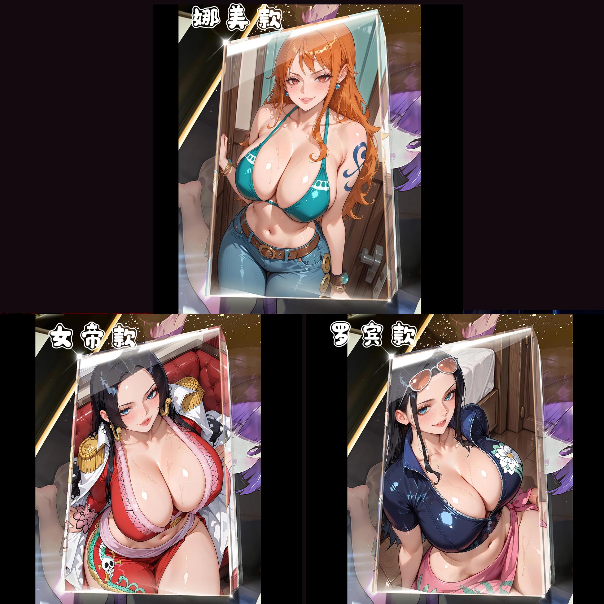 【週邊】阿喵畫社－海賊王三女神 卡磚