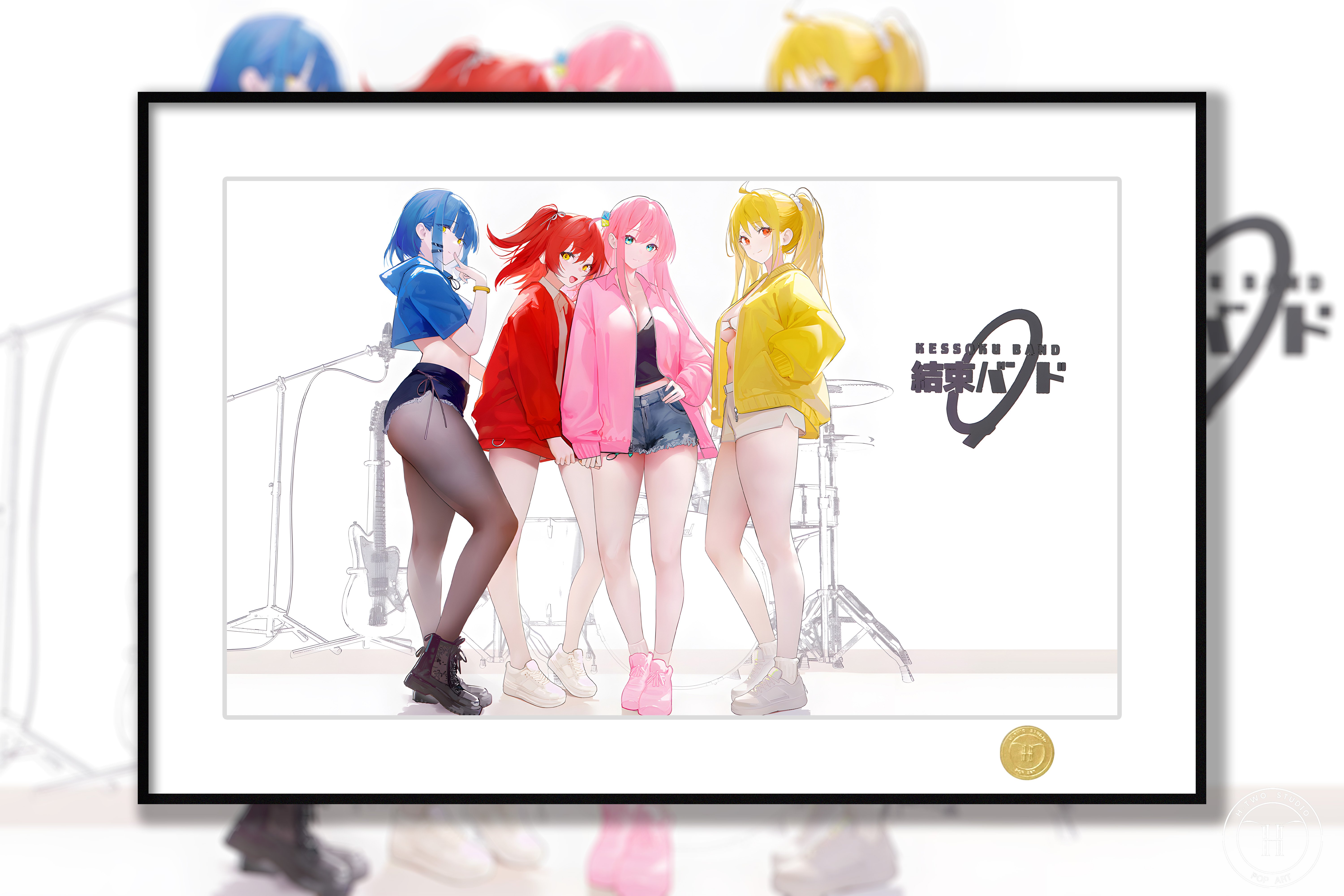 【週邊】H2工作室－孤獨搖滾 結束樂隊 裝飾畫