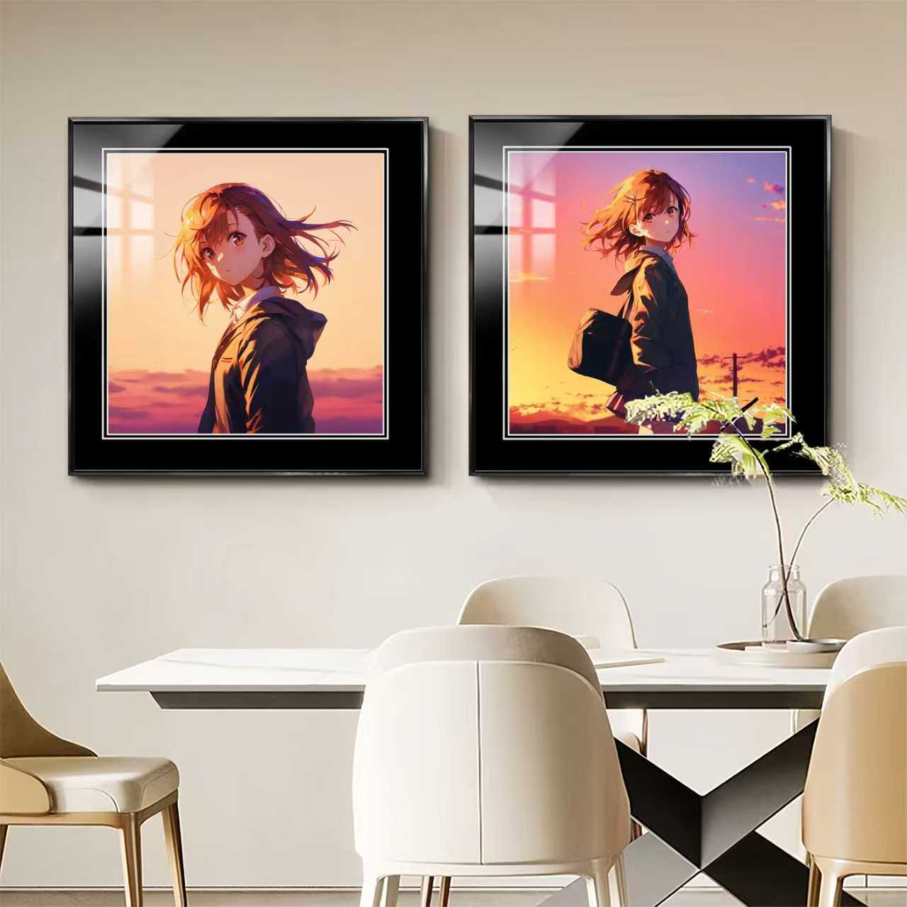 【週邊】阿喵畫社-晚霞 御坂美琴 裝飾畫 【週邊】阿喵畫社-晚霞 御坂美琴 裝飾畫