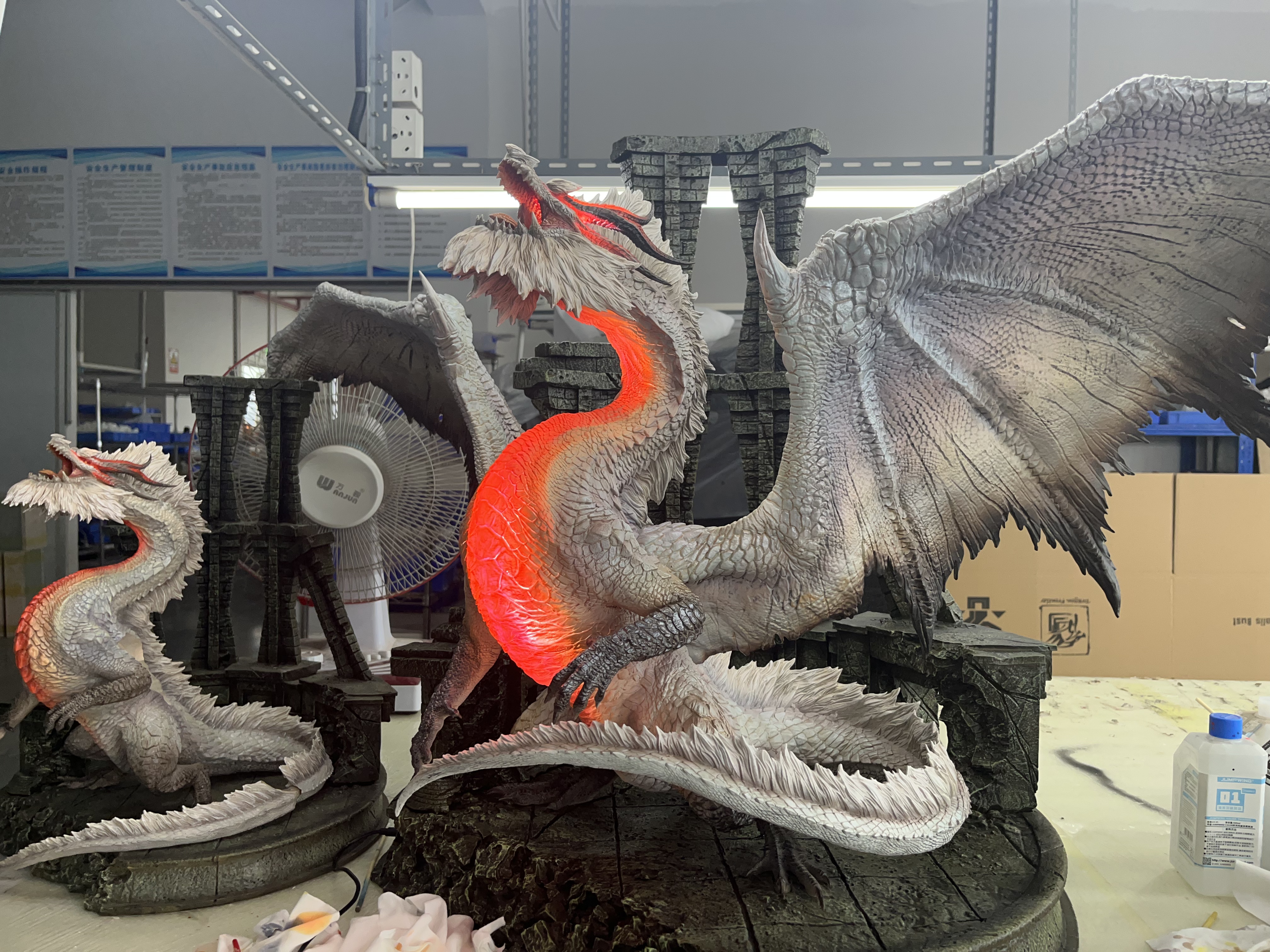 【魔物獵人】DragonFrontierStudio-怪物獵人祖龍（大尺寸加燈版本）