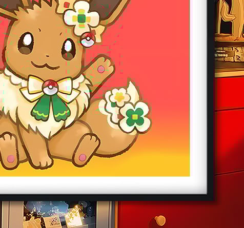 【週邊】巴洛克－寶可夢 花花小精靈 裝飾畫 & 冰箱貼