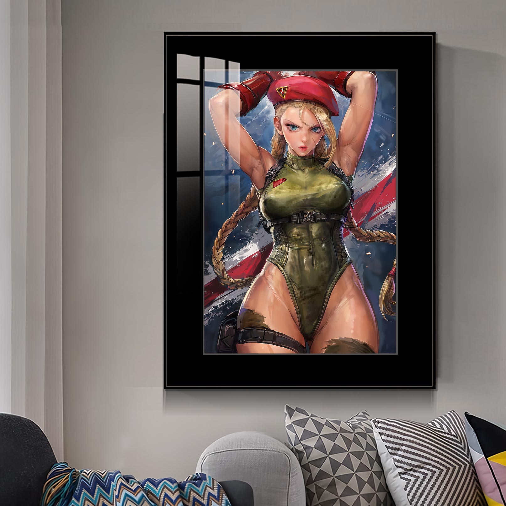 【週邊】橘子工作室－快打旋風 長官 嘉麗 裝飾畫＆色紙