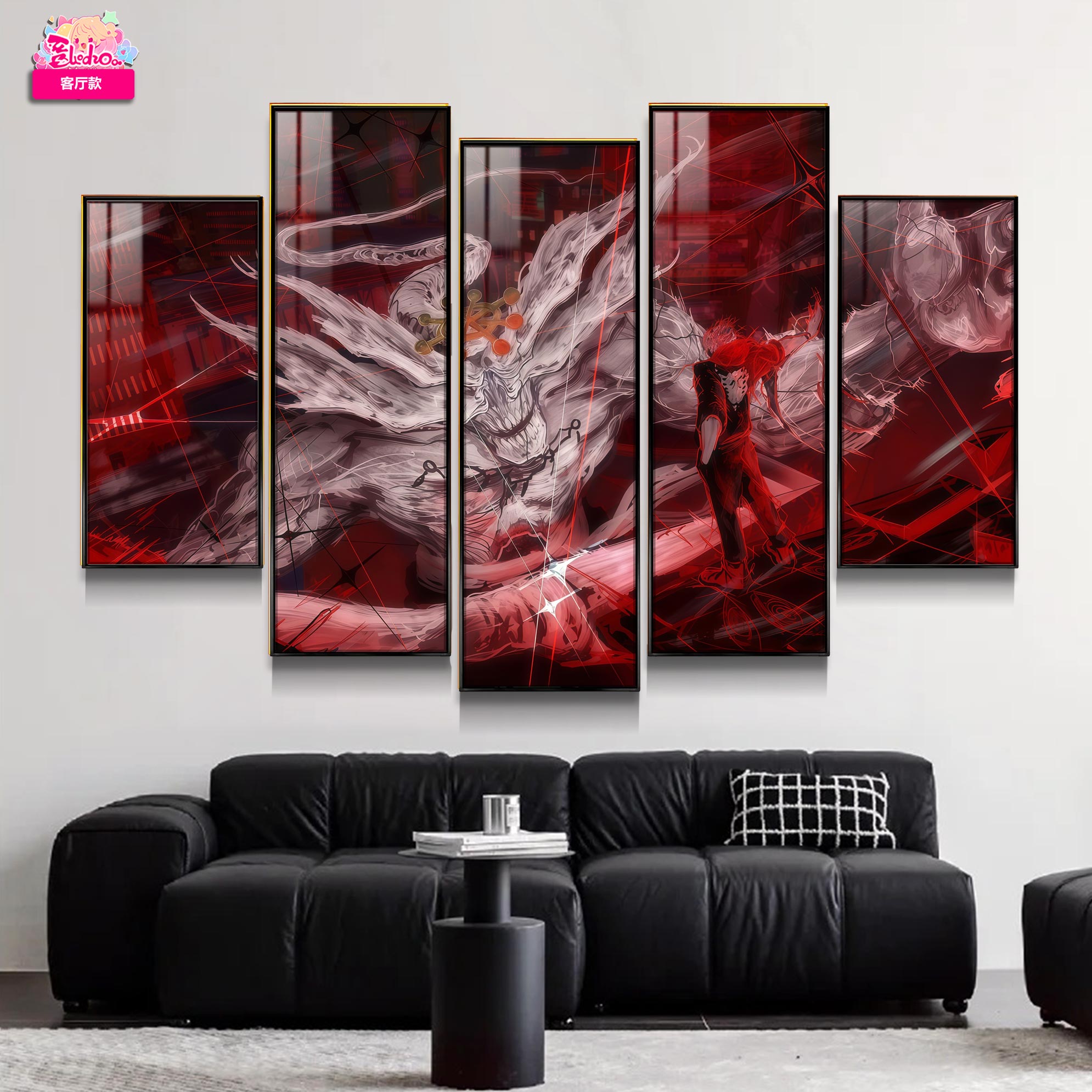 【週邊】阿喵畫社－咒術迴戰 宿儺對戰魔虛羅 無限斬擊 裝飾畫